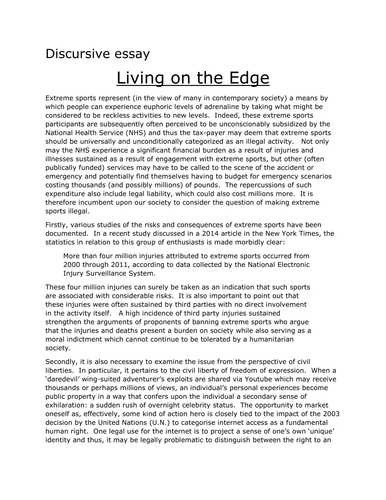 discursive essays