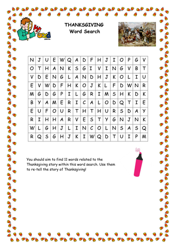 Thanksgiving Homework