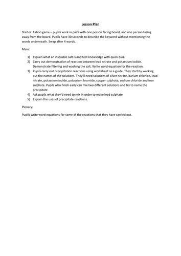 Worksheets Precipitation Reaction Worksheet precipitation reactions worksheet sharebrowse powerpoint and for insoluble salts by sheepie55