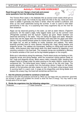 Worksheets Food Chains And Food Webs Worksheet food chains and webs by ameliepira teaching resources tes