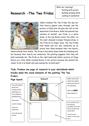 Worksheets Frida Kahlo Worksheets frida kahlo activityinformation worksheets by slafhaj teaching resources tes