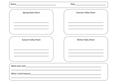 Worksheets Haiku Worksheet haiku poems by jmunnelly teaching resources tes