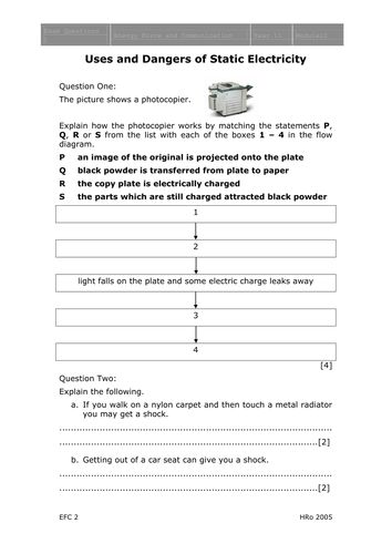 Worksheets Electrostatics Worksheet electrostatics worksheets by mousey80 teaching resources tes