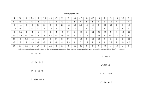 Worksheets Solving Quadratics Worksheet quadratics worksheet delibertad solving delibertad
