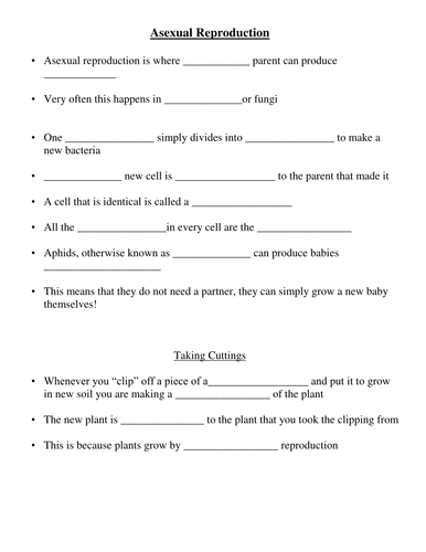 Worksheets Asexual Reproduction Worksheet asexual reproduction by missmolyneux teaching resources tes