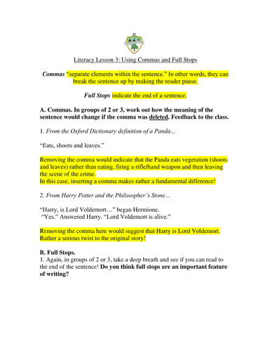 Worksheets Punctuation Worksheets Pdf punctuation worksheets by theconnaughtschool teaching resources tes
