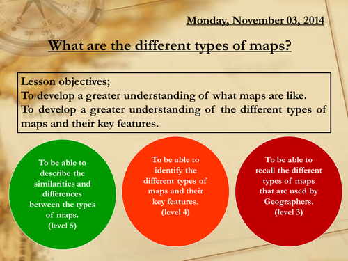 Worksheets Types Of Maps Worksheet what are the different types of maps by 88collinsl teaching resources tes