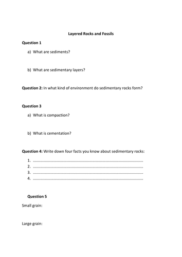 Worksheets Sedimentary Rocks Worksheet sedimentary rocks by venitafeilden teaching resources tes