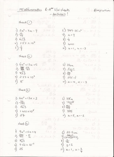 Collins gcse maths homework book answers