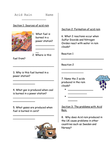 Worksheets Acid Rain Worksheet acid rain storyboard by kirstybotham teaching resources tes