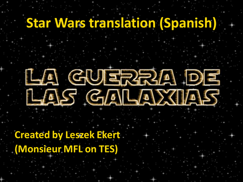 Star Wars translation - Spanish