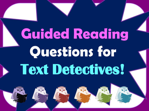 Text detectives: AF question cards for guided reading