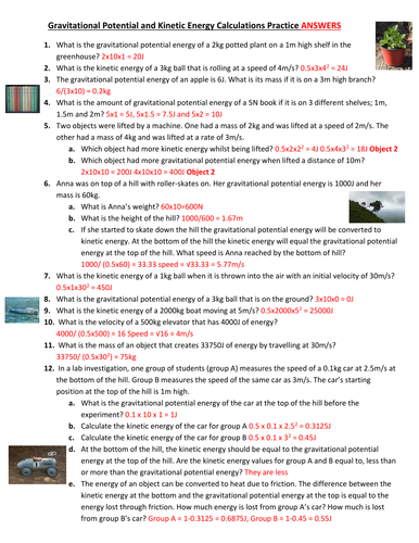 GCSE Kinetic Energy By CatBuckle UK Teaching Resources TES