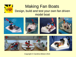 KS2 Make a Fan Boat: Electricity, Materials, Forces by ...