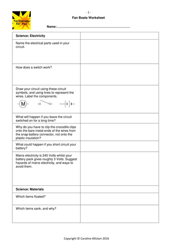 KS2 Electricity, Materials, Forces: Design, Make &amp; Test a ...