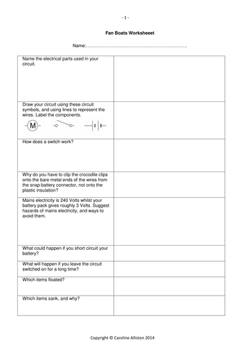 KS2 Electricity, Materials, Forces: Design, Make &amp; Test a 