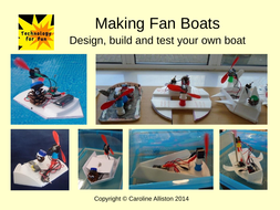 ks2 make a fan boat: electricity, materials, forces by