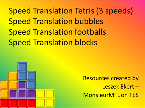 Tetris speed translation - disappearing words
