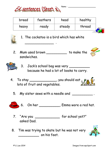 Vowel Digraphs: Set 2 EE sound