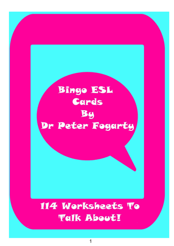 114 ESL Bingo Game Cards