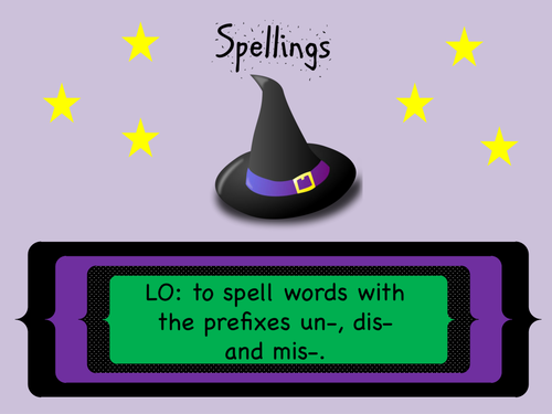 SPaG Year 3 and 4 Spellings: Prefixes un-, dis-, mis-