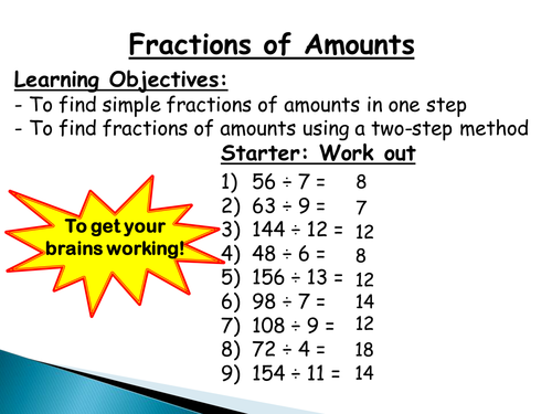 charts tes 7 year bar sidrahali7 Amounts  Fractions Finding by  of Teaching