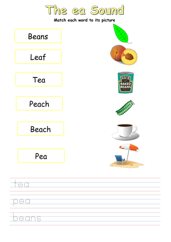 EYFS or KS1 Phonics - The ea Sound . A Complete Engaging 