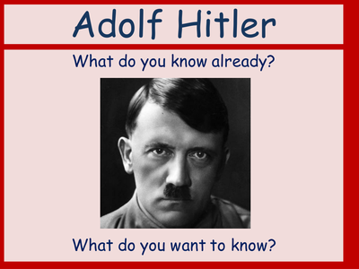 Hitler's Early Life by thisiseducation - UK Teaching Resources - TES