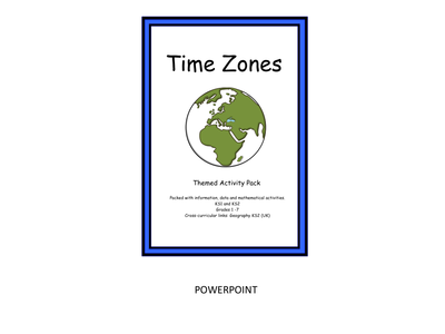 World Time Zones Activity Pack for KS1 & KS2 by Mathsright - UK