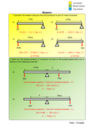 Physics: Moments | Teaching Resources