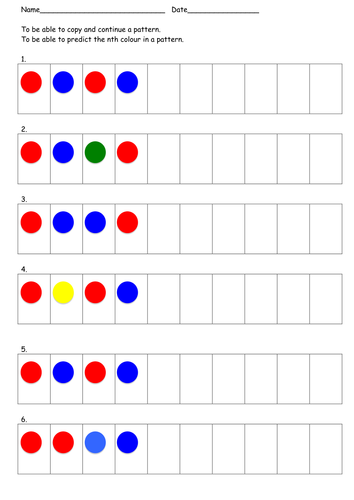 Repeating Patterns | Teaching Resources