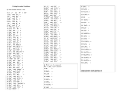 Writing Formulae Exercise | Teaching Resources