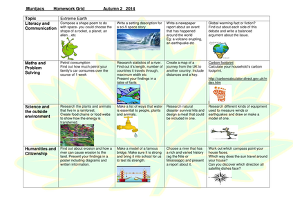 Homework grids tes 07 picture