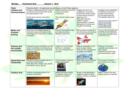 Homework grids tes 03 picture