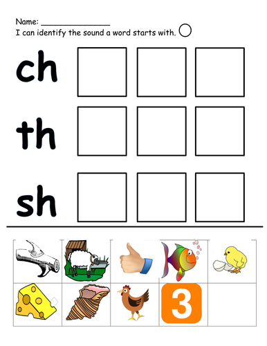 ch th and sh cut and stick teaching resources