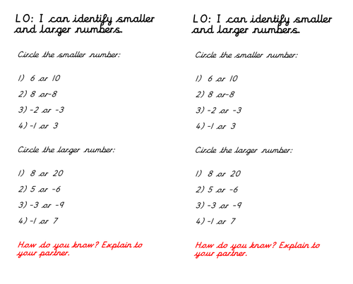 negative numbers year 4 by charliyuk teaching resources tes