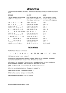 linear sequences nth term by cherrythunder uk teaching