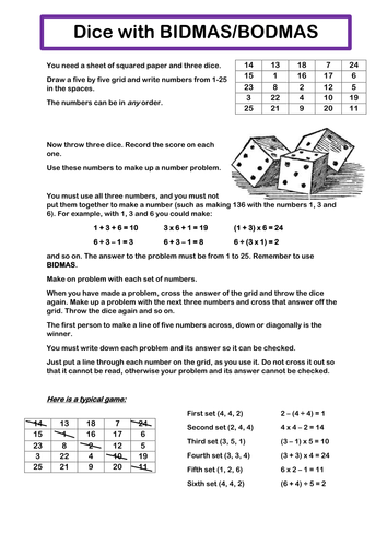 GCSE Foundation Revision - 1.3. Order of Operations (BIDMAS) | Teaching ...