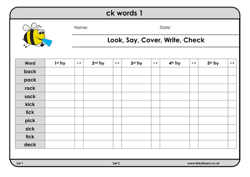 Spelling Bee Worksheets for Grade 3<br/>