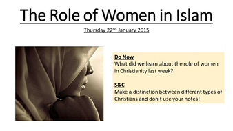 Role of Women in Islam Past and