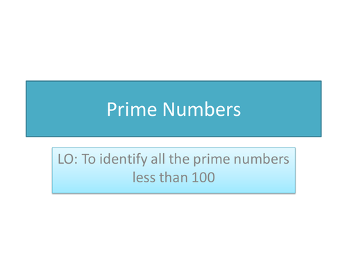 Prime Numbers Resources | Tes