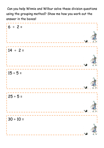 year 2 division questions | Teaching Resources