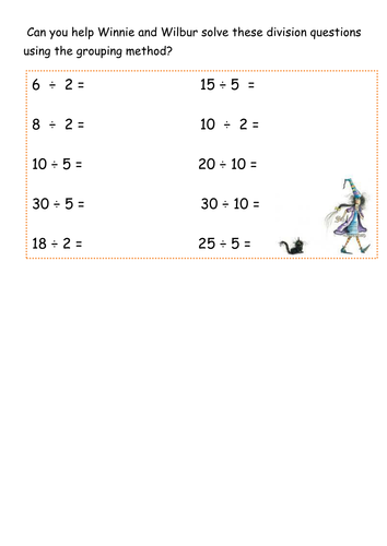 year 2 division questions | Teaching Resources