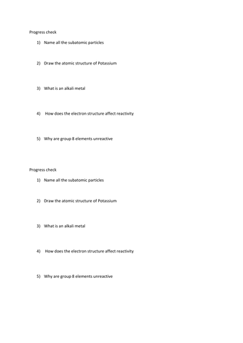 Atomic structure | Teaching Resources