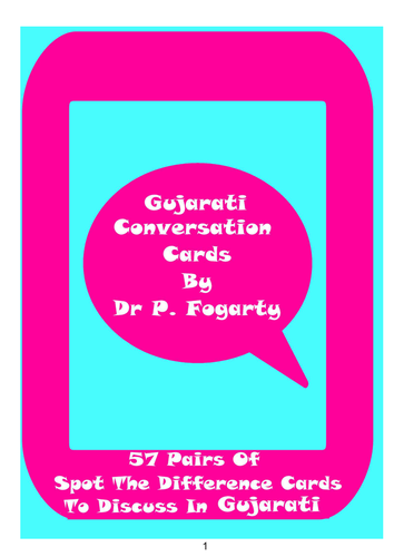 57 Gujarati Setting Cards For Conversation Practice