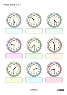Read Analogue Clock Faces | Teaching Resources