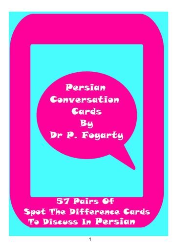 57 Persian Setting Cards For Conversation Practice
