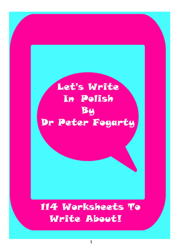 114 Polish Writing Worksheets For Writing Practice + 31 Fun Teaching ...