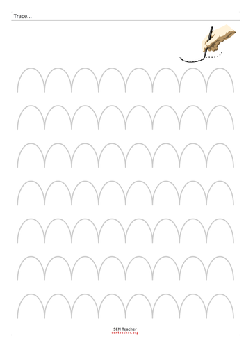 pre writing tracing early penmanship teaching resources