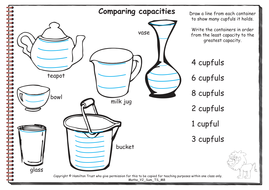 measuring capacity weekly plan yr12 teaching resources